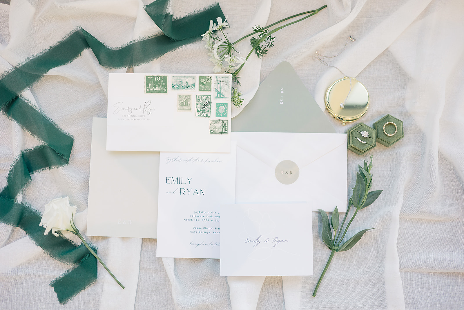 Wedding flat lay.